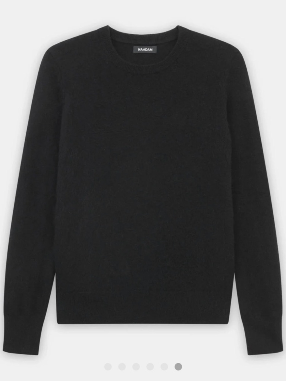 Naadam Black 100% Cashmere Crewneck Sweater The Original